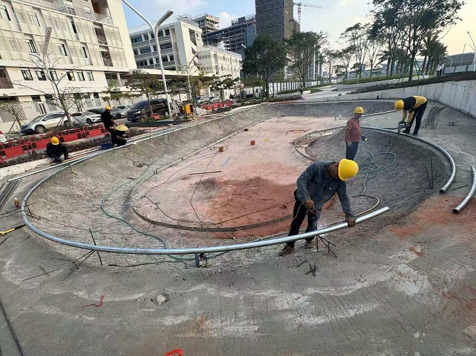 極限運動場地施工